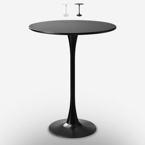 Wysoki stół barowy w stylu Tulipan okrągły 70cm Gerbys+ Promocja