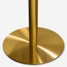 Stół typu Goblet okrągły 80cm efekt marmuru złotego styl klasyczny Monika Sprzedaż