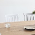 Stół jadalniany kuchenny drewniany prostokątny 120x80 cm biały Ennis Oferta