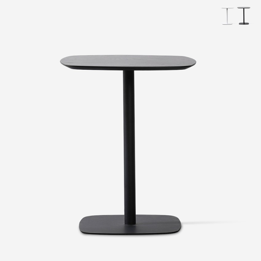 Stół barowy restauracyjny bistro 60x60cm drewno metal Kells Sprzedaż Stół barowy restauracyjny bistro 60x60cm drewno metal Kells Sprzedaż