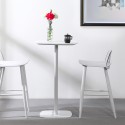 Stylowy wysoki stolik barowy kwadratowy 60x60cm Arven Rabaty