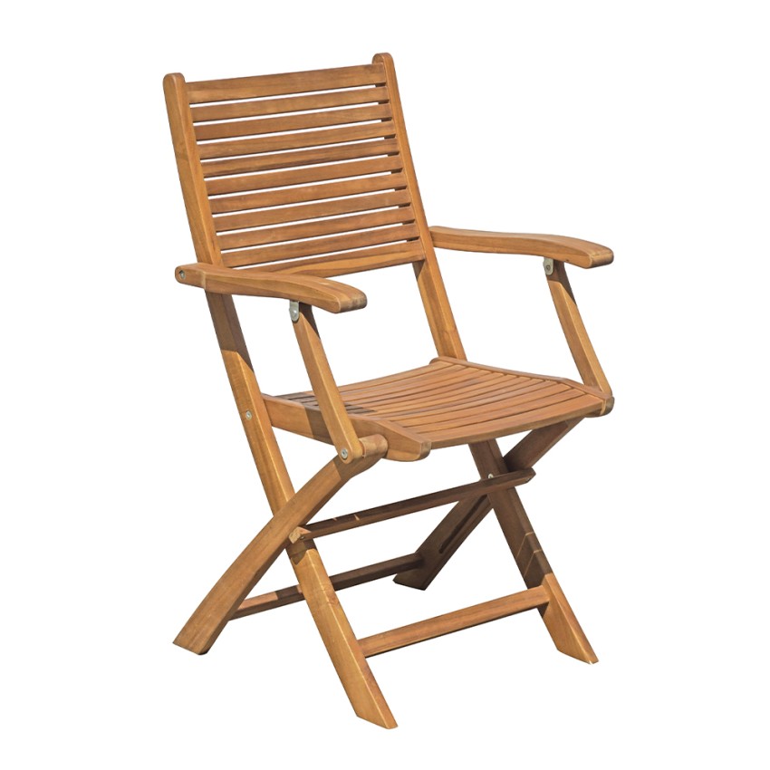 Krzesło ogrodowe składająca się drewniane siedzisko ogrodu Nias Promocja