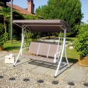 Huśtawka ogrodowa 3-osobowa z regulowanym daszkiem przeciwsłonecznym Ibis Sprzedaż