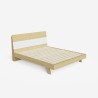 Podwójne łóżko z drewna 160x190cm Landeck Stan Magazynowy