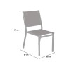 Krzesło aluminiowe w kolorze antracytowym do ogrodu, baru, restauracji - Denali Katalog