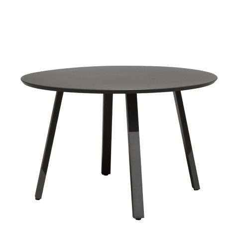 Stół ogrodowy okrągły Ø 120cm nowoczesny design antracytowy Akron Promocja