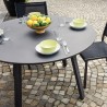 Stół ogrodowy okrągły Ø 120cm nowoczesny design antracytowy Akron Sprzedaż