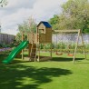 Zjeżdżalnia domek do zabawy wspinaczka podwójna huśtawka Treehouse Sprzedaż