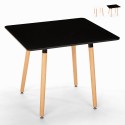 Stół drewniany skandynawski design, kuchnia jadalnia, 80x80cm, kwadratowy Sprzedaż