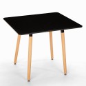 Stół drewniany skandynawski design, kuchnia jadalnia, 80x80cm, kwadratowy Stan Magazynowy