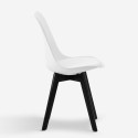 Krzesło kuchenne w stylu nowoczesnym Goblet skandynawskie nogi czarne Nordica BE. Stan Magazynowy