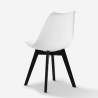 Krzesło kuchenne w stylu nowoczesnym Goblet skandynawskie nogi czarne Nordica BE. Wybór