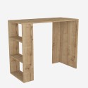 Biurko do domowego biura 3 półki 90x40x74cm nowoczesne drewniane Netenya Sprzedaż