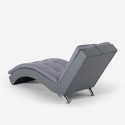 Fotel wypoczynkowy o nowoczesnym designie, tapicerka ze sztucznej skóry, kolor szary - Lyon. Oferta