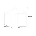 Namiot ogrodowy składany 3x4,5 m z PVC na targi Forecourt Cechy