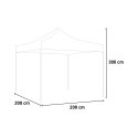 Składany pawilon ogrodowy 2x2 z PVC Eventide do użytku zewnętrznego na targi. Model