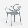 Krzesło w stylu nowoczesnym, eleganckie z polipropylenu z podłokietnikami Derby Cena