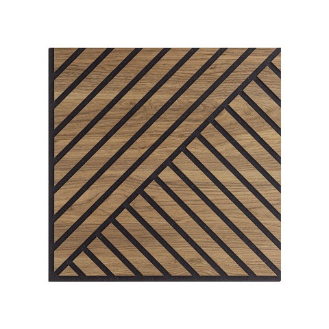 10 szt. panel dekoracyjny dźwiękochłonny 58x58 cm drewno orzech Deco DN Promocja