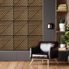 10 szt. panel dekoracyjny dźwiękochłonny 58x58 cm drewno orzech Deco DN Oferta