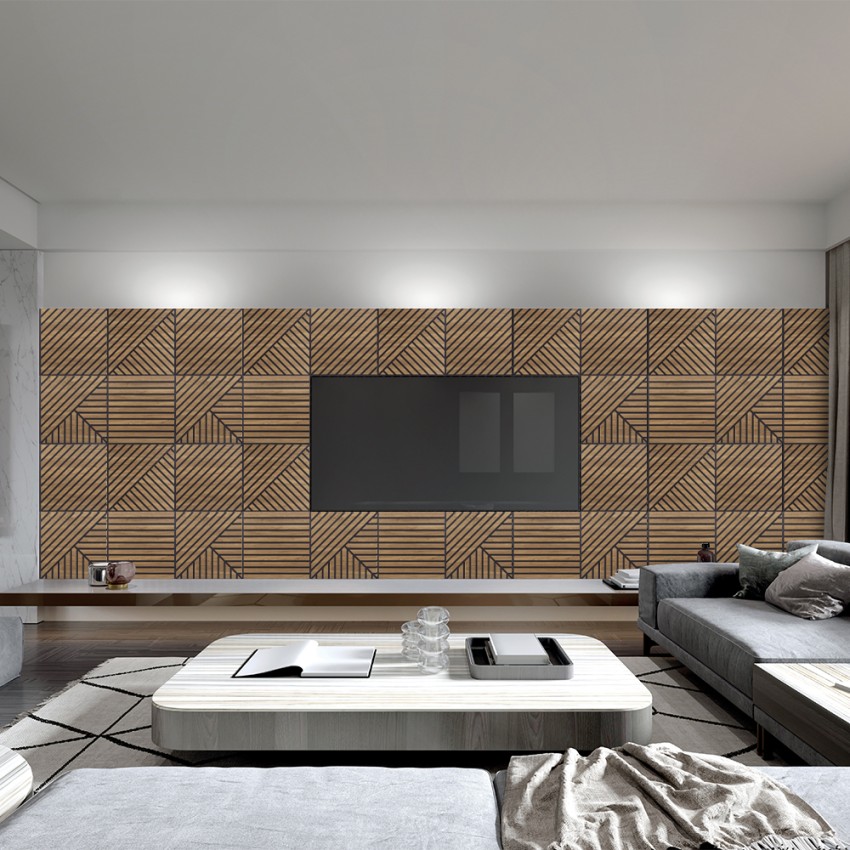 20 x panel dekoracyjny 58x58cm dźwiękochłonny drewno orzech Deco MXN Promocja 20 x panel dekoracyjny 58x58cm dźwiękochłonny drewno orzech Deco MXN Promocja