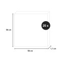 20 x panel dźwiękochłonny dekoracyjny z drewna dębowego 58x58cm Deco MXR Cechy