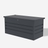 Skrzynia ogrodowa zewnętrzna kontener stalowy 132x61x62cm Chamonix Katalog