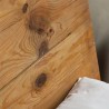 Łóżko małżeńskie 180x200cm king size z zagłówkiem z drewna rustykalnego Meryl Rabaty