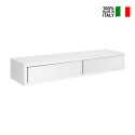 Półka ścienna z 2 szufladami salon nowoczesny design Domino Maxi 