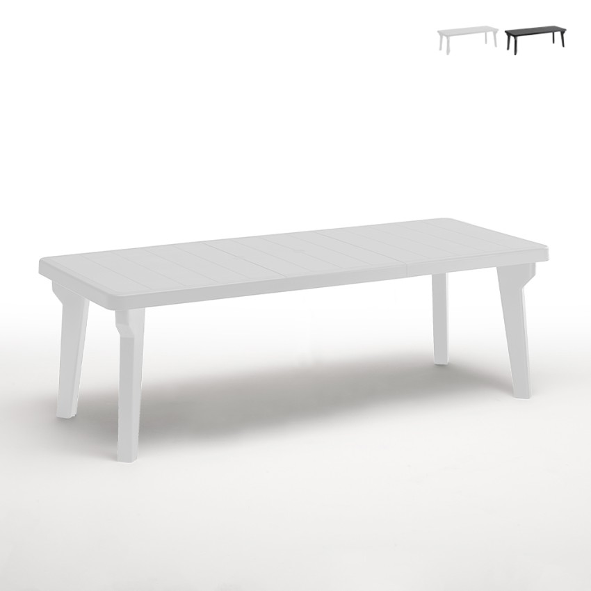 Stół ogrodowy zewnętrzny rozkładany 160-220x90cm polipropylen Bergen Sprzedaż Stół ogrodowy zewnętrzny rozkładany 160-220x90cm polipropylen Bergen Sprzedaż