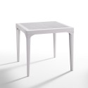 Stolik ogrodowy, barowy zewnętrzny kwadratowy 80x80cm z polipropilenu Malmo Cena