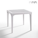 Stolik ogrodowy, barowy zewnętrzny kwadratowy 80x80cm z polipropilenu Malmo Oferta