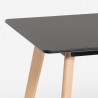 Stół jadalniany drewniany kuchnia 120x80cm biały czarny Demant Model