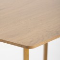 Stół kuchenny do jadalni 120x80cm blat drewniany biały styl skandynawski Valk Środki