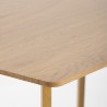 Stół kuchenny do jadalni 120x80cm blat drewniany biały styl skandynawski Valk Środki