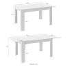 Rozsuwany stół Sly Basic 90x137-185cm biały połysk szary beton Katalog