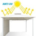 Altana ogrodowa 3,3x3,3 z ochroną Uv 