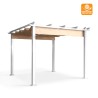 Altana ogrodowa zewnętrzna na działkę pergola 3x3m z aluminium Firenze UV Moon. Cechy