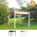 Altana ogrodowa zewnętrzna na działkę pergola 3x3m z aluminium Firenze UV Moon. Promocja