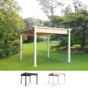 Altana ogrodowa zewnętrzna na działkę pergola 3x3m z aluminium Firenze UV Moon. Sprzedaż