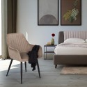 Designerski fotel tapicerowany do salonu lub jadalni Nirvana Model