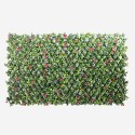 Sztuczny żywopłot ogrodowy rozciągany płotek 200x100cm roślinny Salix. Promocja