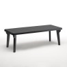 Zestaw ogrodowy rozkładany stół 160-220cm 6 krzeseł czarny Liri Dark 