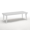 Zestaw stół rozkładany 160-220cm, 6 krzeseł ogrodowych biały Liri Light 