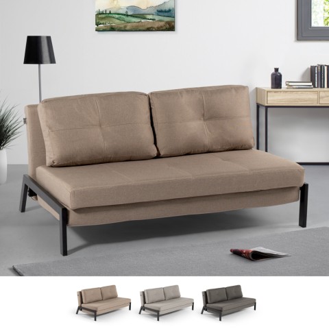 Sofa do spania 2-osobowa nowoczesny design materiał aksamitny salon Bellamy Promocja