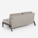 Sofa do spania 2-osobowa nowoczesny design tapicerka z tkaniny salon Bellamy Cechy