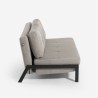 Sofa do spania 2-osobowa nowoczesny design tapicerka z tkaniny salon Bellamy Środki
