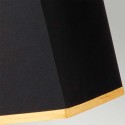 Elegancka lampa biurkowa stołowa biały marmur czarny abażur Atlas Rabaty