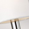 Lampa Ścienna Kinkiet 2 Abażury Biały Materiał Klasyczny Styl Brianna2 Model