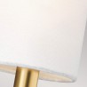 Lampa Ścienna Kinkiet 2 Abażury Biały Materiał Klasyczny Styl Brianna2 Cena