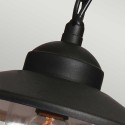 Lampa zewnętrzna wisząca metalowa styl industrialny Klampenborg8 Cechy